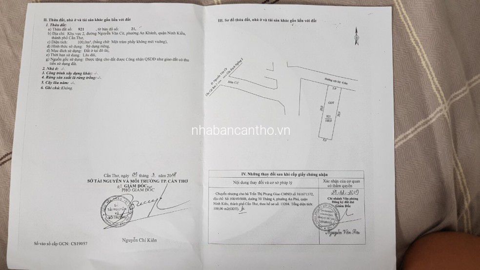 BÁN LỖ NỀN MẶT TIỀN HẺM LT 3-4 NGUYỄN VĂN CỪ ND