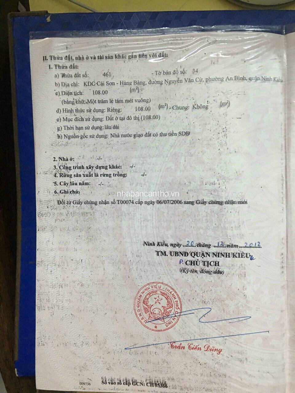 BÁN NHÀ MẶT TIỀN KDC HỒNG PHÁT NGUYỄN VĂN CỪ
