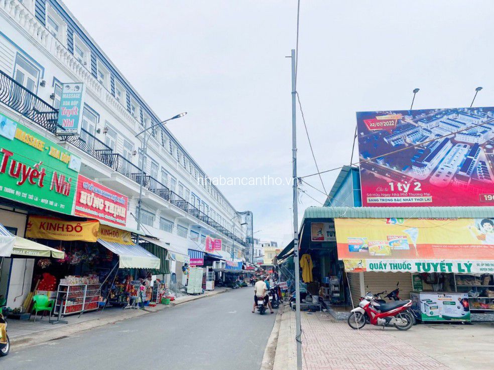 Bán nhà mặt tiền chợ Thới Lai 